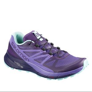 Salomon Sense Ride Trail Running Ortholite Impressions Sneaker Women's 7.5